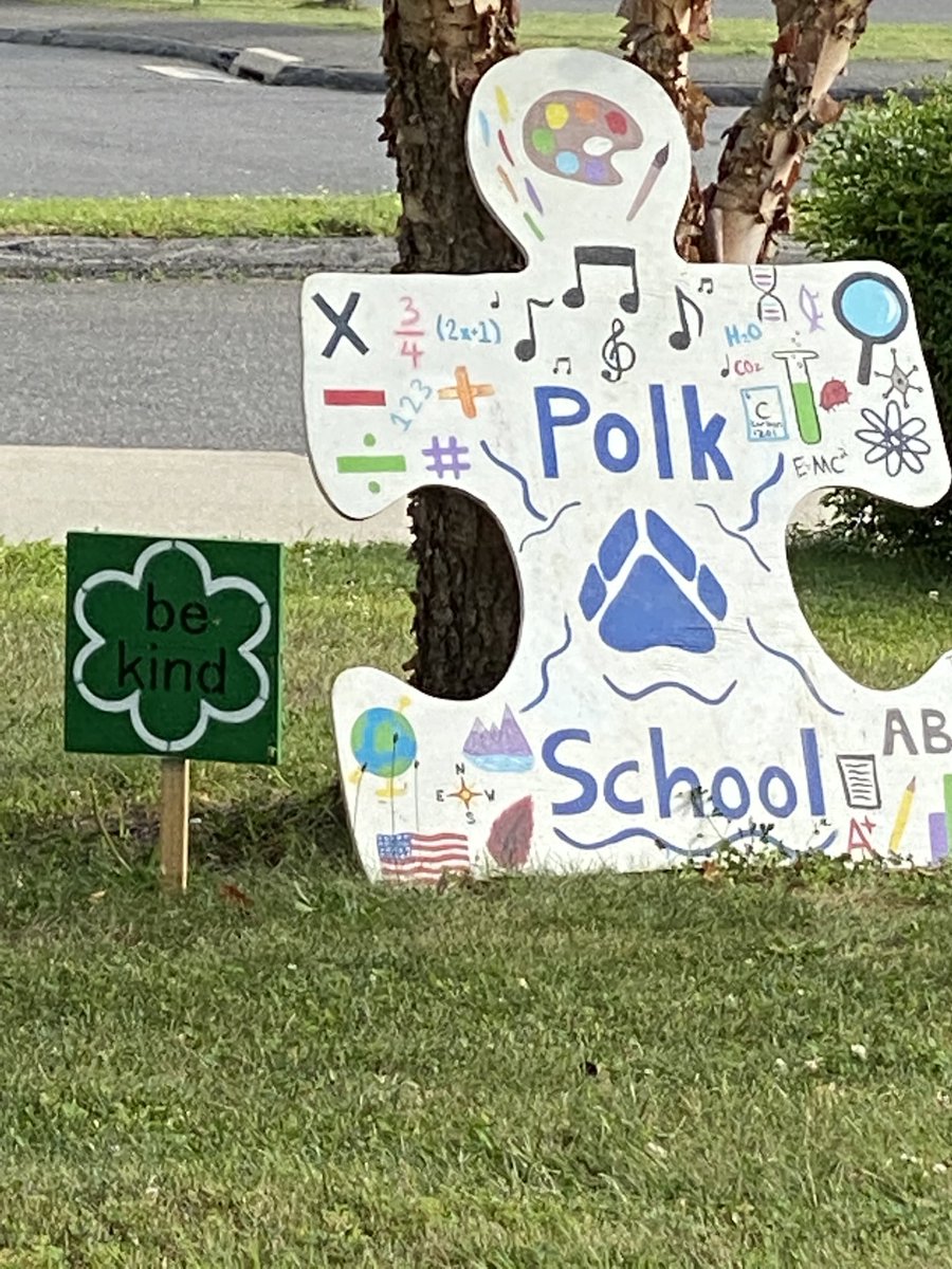 PolkESPrincipal's tweet image. I was so excited to see the #bekind sign today at Polk! Thanks ⁦⁦@MakowskiElla⁩! #ProjectKindness