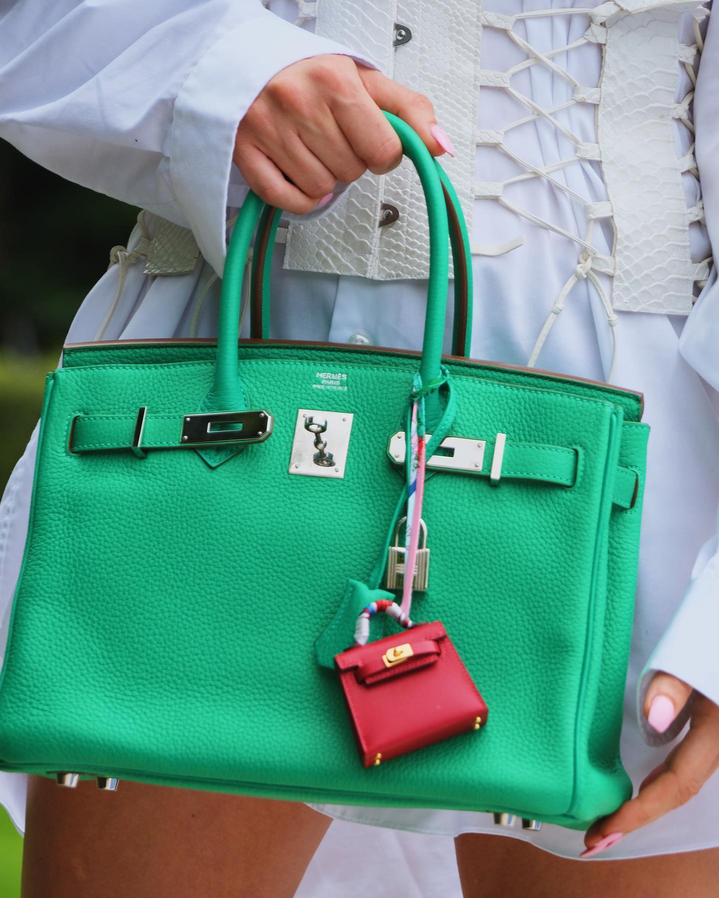 Menthe Birkin 30cm in Chèvre Mysore Leather with Palladium Hardware, 2013, Handbags & Accessories, 2021