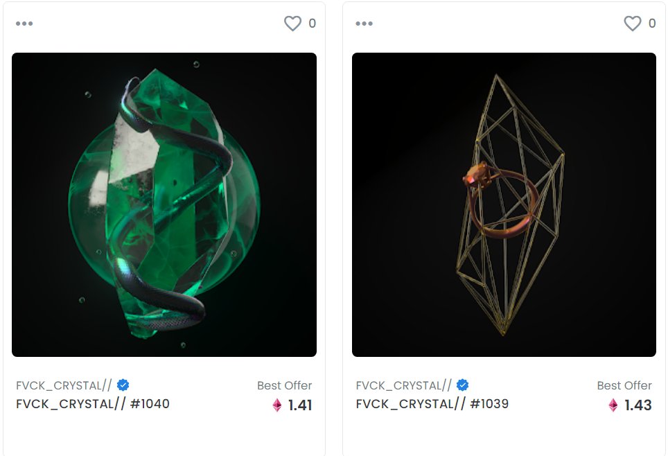 Got these beautiful Crystals from 
<a href="/fvckrender/">FVCKRENDER</a> from burning my Invalidity piece 🔥🔥. Amazing art and project! #FVCKCRYSTAL