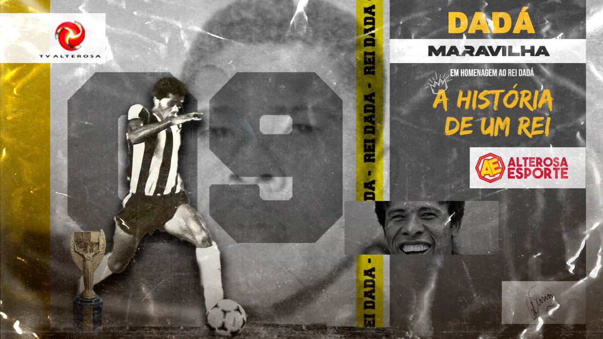alterosaesp's tweet image. 🎬 NO AR!!!!
👑 Assista agora no YouTube, no canal do Alterosa Esporte, o documentário “A História de um Rei”!
Em homenagem ao nosso querido Dadá Maravilha!
bit.ly/ahistóriadeumr…