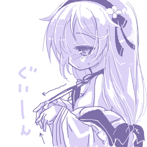 和泉ゆきる お花らくがき ソヨゴ 前の布を引っ張りたい人生だったのです 花騎士 フラワーナイトガールイラスト