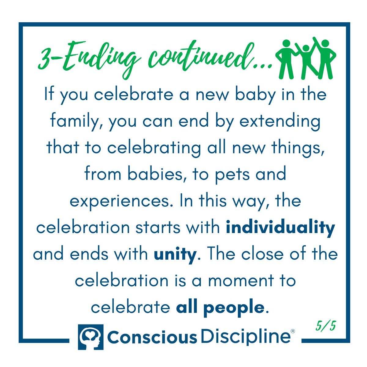 Celebration Center Steps:
1- Begin with a song or chant to signify the start of the celebration and unify the group.
2- Share the individual events to celebrate.
3- End with a closing that relates the celebration to every student. 
#iHeartCD 2/2