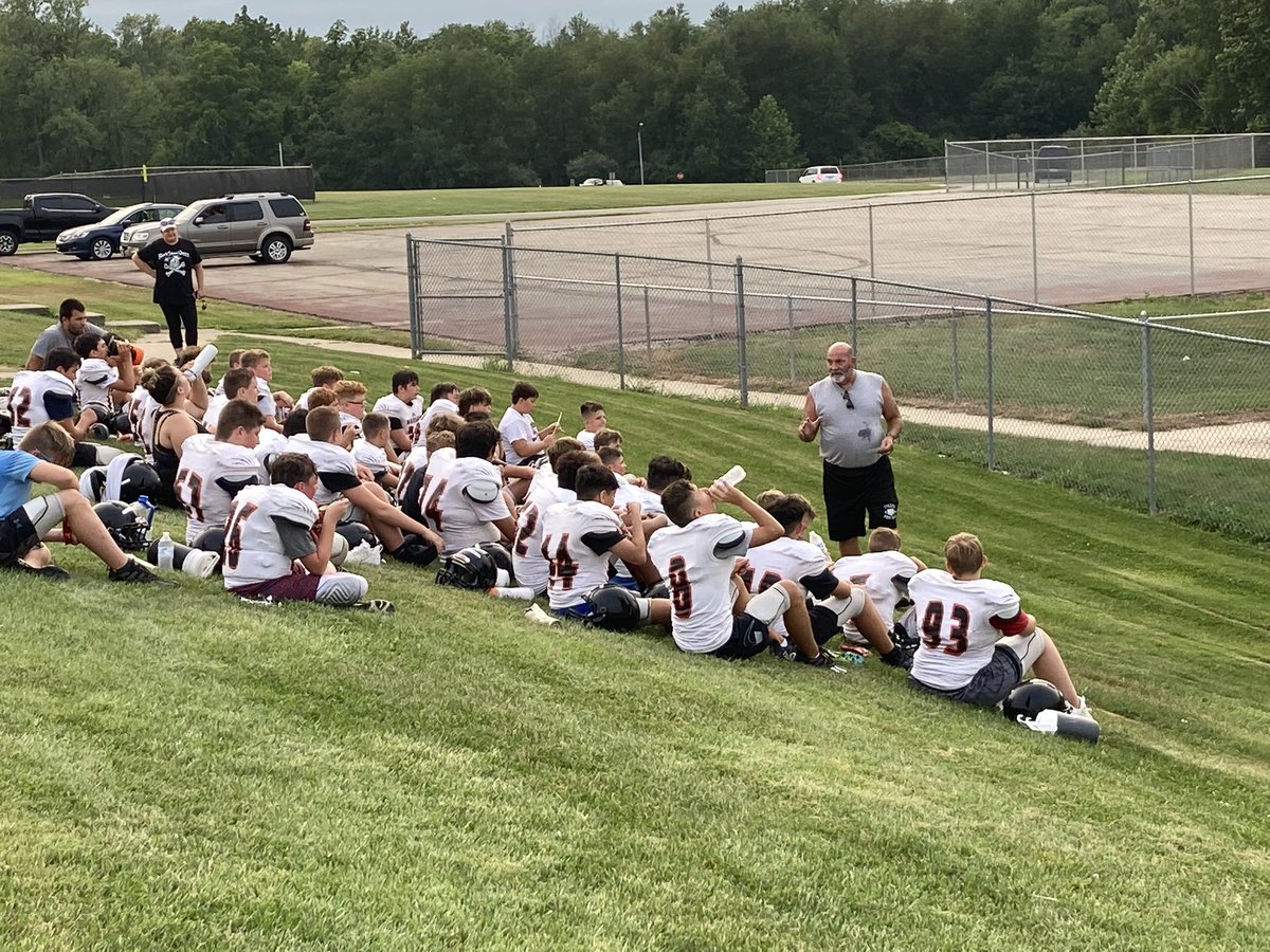 Edgewood footballl “First Play”.  Coach Curtis “whether you are first or last, you do it with class”