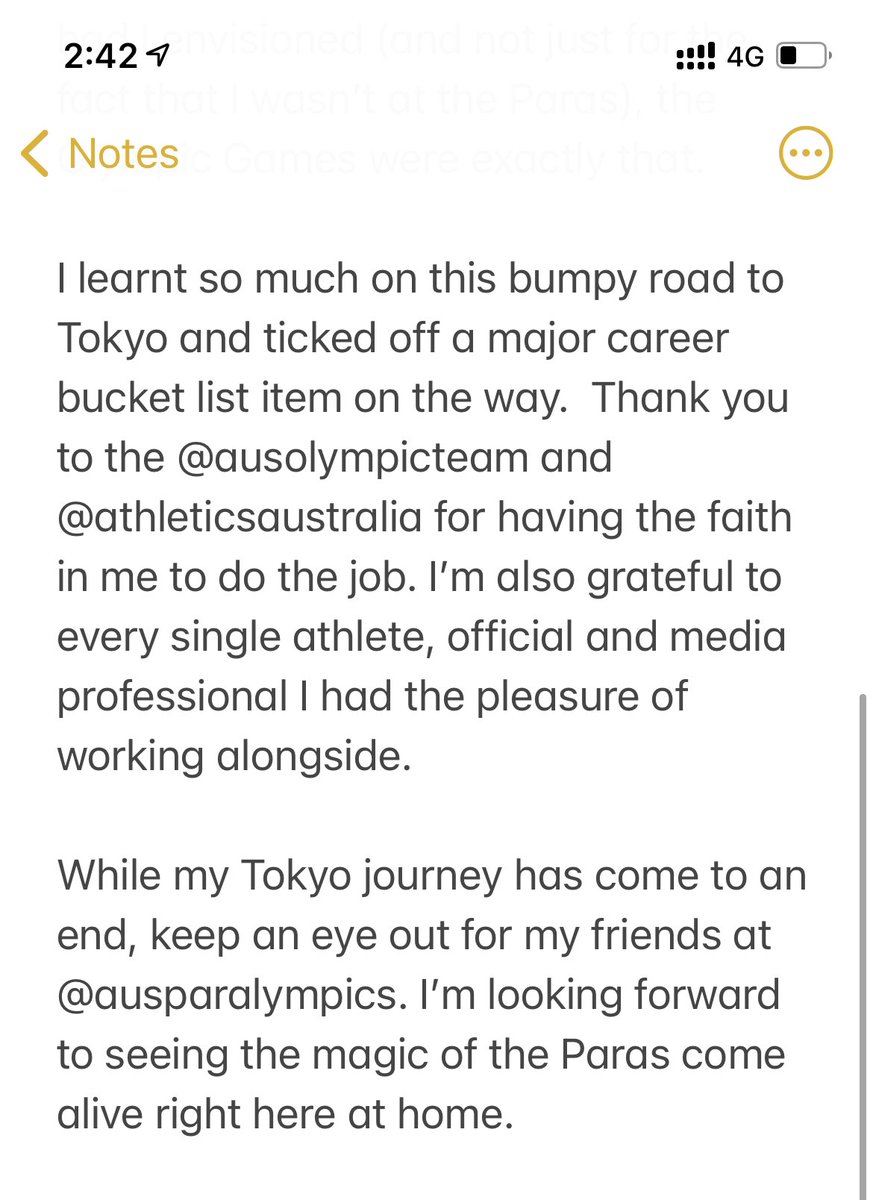 Sascha Ryner (@sascharyner) on Twitter photo In the words of every Australian medallist in Tokyo - “F*** yeah!”
Grateful to <a href="/AthsAust/">AustralianAthletics</a> and <a href="/AUSOlympicTeam/">AUS Olympic Team</a> for the opportunity to travel to Tokyo as the Australian Olympic Athletics Team MLO. Full ramblings below.
#TokyoTogether #ThisIsAthletics In the words of every Australian medallist in Tokyo - “F*** yeah!”
Grateful to <a href="/AthsAust/">AustralianAthletics</a> and <a href="/AUSOlympicTeam/">AUS Olympic Team</a> for the opportunity to travel to Tokyo as the Australian Olympic Athletics Team MLO. Full ramblings below.
#TokyoTogether #ThisIsAthletics