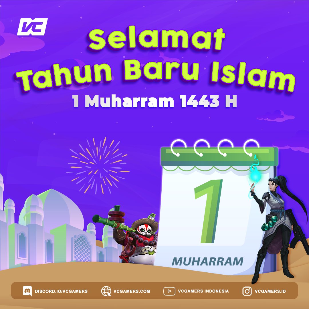 VCGamers_io's tweet photo. Selamat Tahun Baru Islam 2021, 1 Muharram 1443 H

Di tahun yang baru ini, semoga diberikan rahmat, kesehatan, dan kesejahteraan untuk kita semua🙏

#TahunBaruIslam #1muharram #muharram #TahunBaruIslam1443H https://t.co/Y3YZqh2L7P