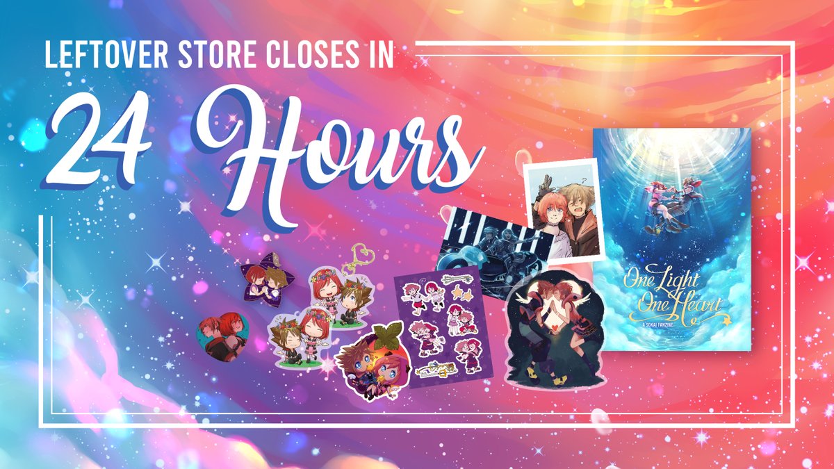 ♡ The door is closing: the SoKai fanzine ends leftover sales in 24 hours ♡
sokaizine.bigcartel.com

Don’t miss your final chance to get One Light, One Heart today!