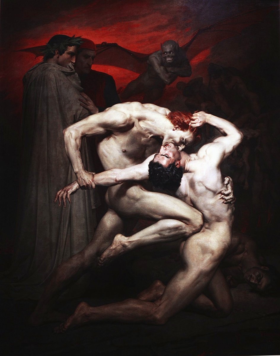 Dante and Virgil in Hell, 1850, by William-Adolphe Bouguereau