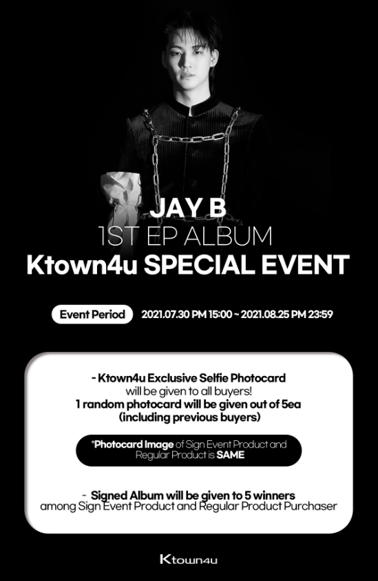 Ktown4u_Brazil's tweet photo. @ProjectGOT7 @Offshore_Brasil @Jus2_Brasil @elo_got7 @shesastreamer @jjproject__br @bambam_skrrtbr 

💿JAY B, Ganha 1 photocards entre 5 Random!!!

🎀🎁💝Não perca desconto de 40%

https://t.co/iUZOg7GynG https://t.co/KhIoPgRD0T