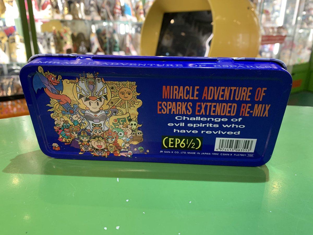 エスパークス 缶ペンケース 筆箱でやっちゃるき～☆イラストが駄