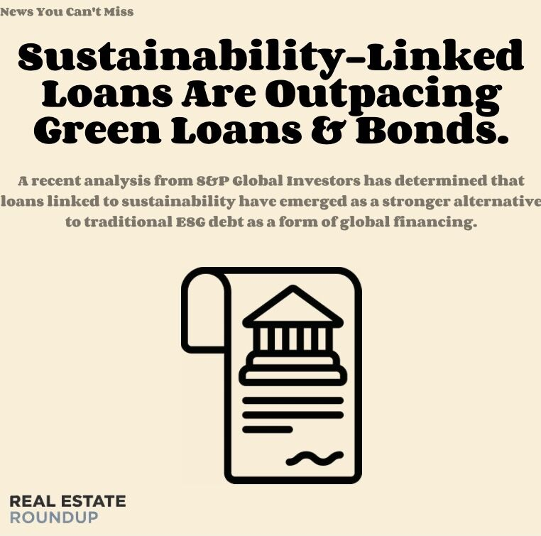 CREroundup's tweet photo. The loans, which don’t carry restrictions on use of proceeds as contrary to green loans, have been of particular interest within the European Union, which provides discounts to companies who hit certain metrics pertaining to sustainability. #cre #creroundup #realestate #loans https://t.co/XSfsy0KOPD