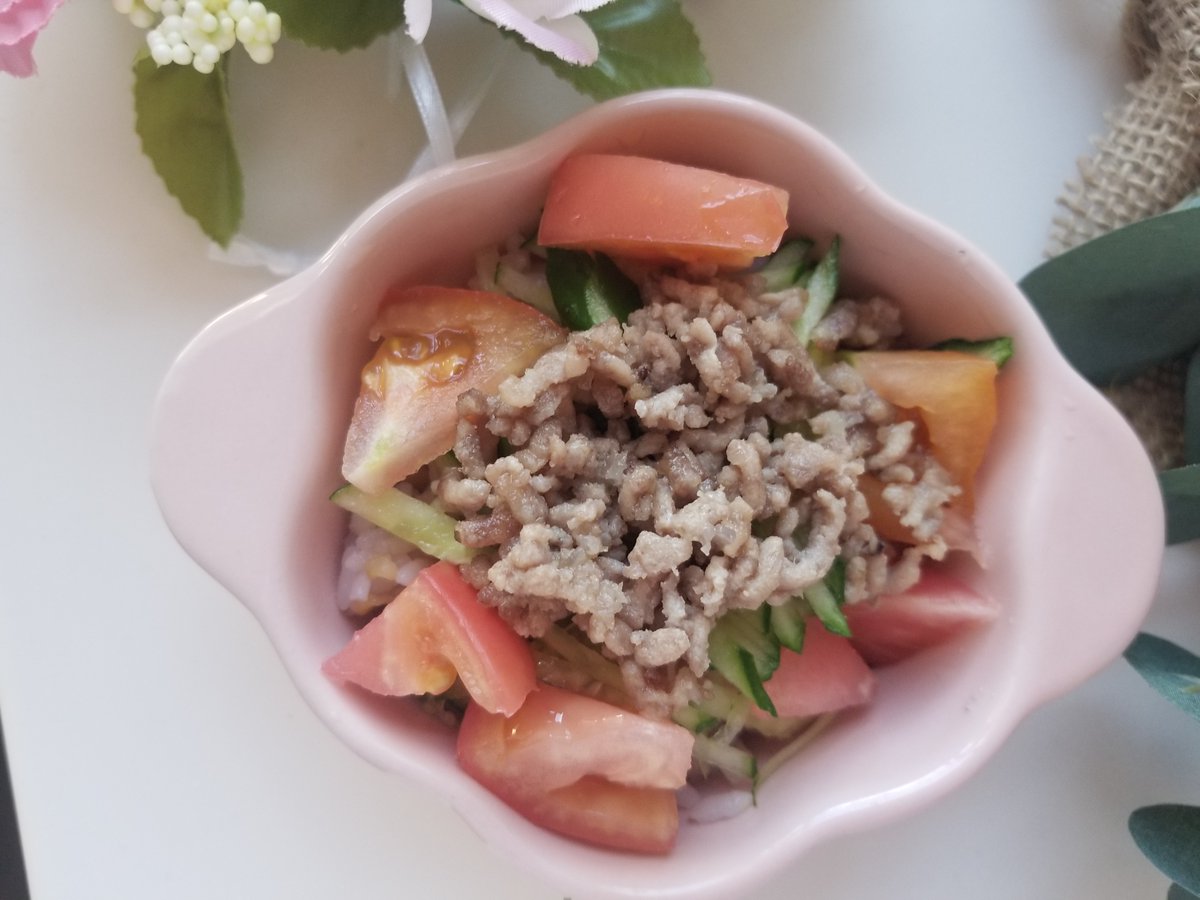 Wangoのある生活 ースタミナ丼ー たっぷりお肉と夏野菜で夏バテ対策レシピです レシピはこちら T Co Rsicqhlyta Wango 手作りドッグフード 手作りドッグフードレシピ 手作り犬ごはん 手作り犬ごはんレシピ T Co 1teuja1qog