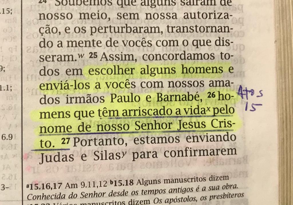 emilioabdala's tweet photo. Há os q estão prontos p sacrificar sua vida por QUALQUER COISA, menos pelo nome de Jesus; e os q conhecem o nome de Jesus, mas sacrificam POUCO OU NADA.
Leia #Atos15 #rpsp #biblia #bomdia #discipulado https://t.co/JdeNU1pZz0