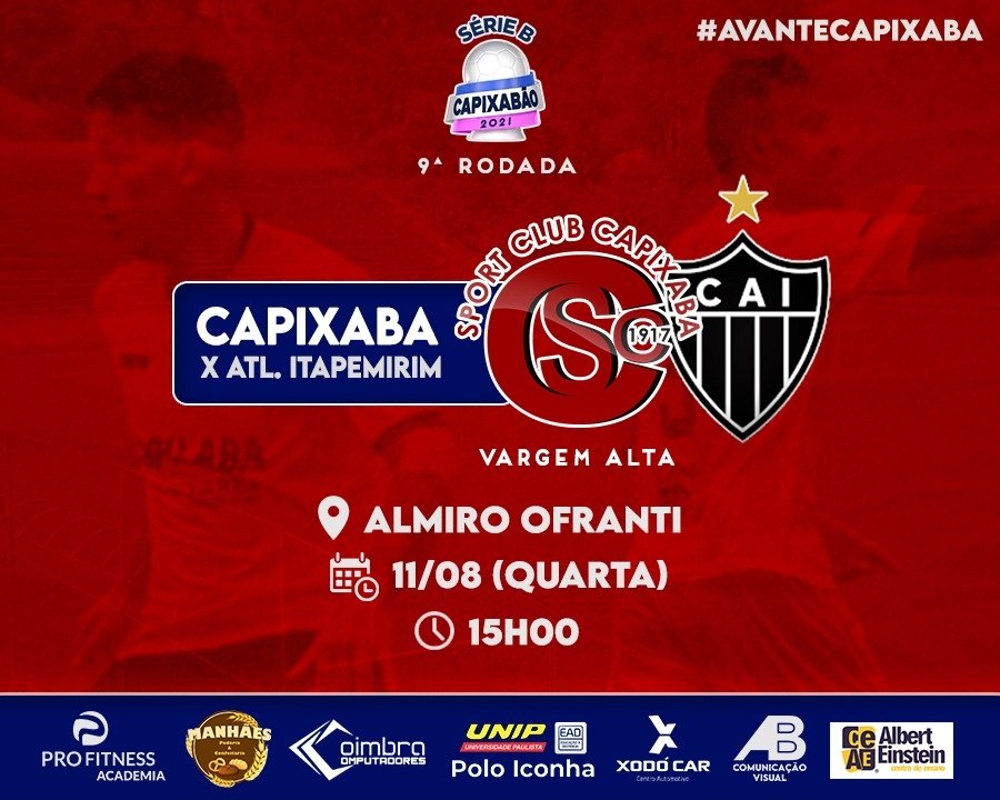 sc_capixaba's tweet photo. O Capixaba enfrenta o Atlético Itapemirim, em casa, quarta (11) pela penúltima rodada do Capixabão Série B 2021. Vamos juntos! #AvanteCapixaba 🇦🇹 https://t.co/QgBPO4cKE5
