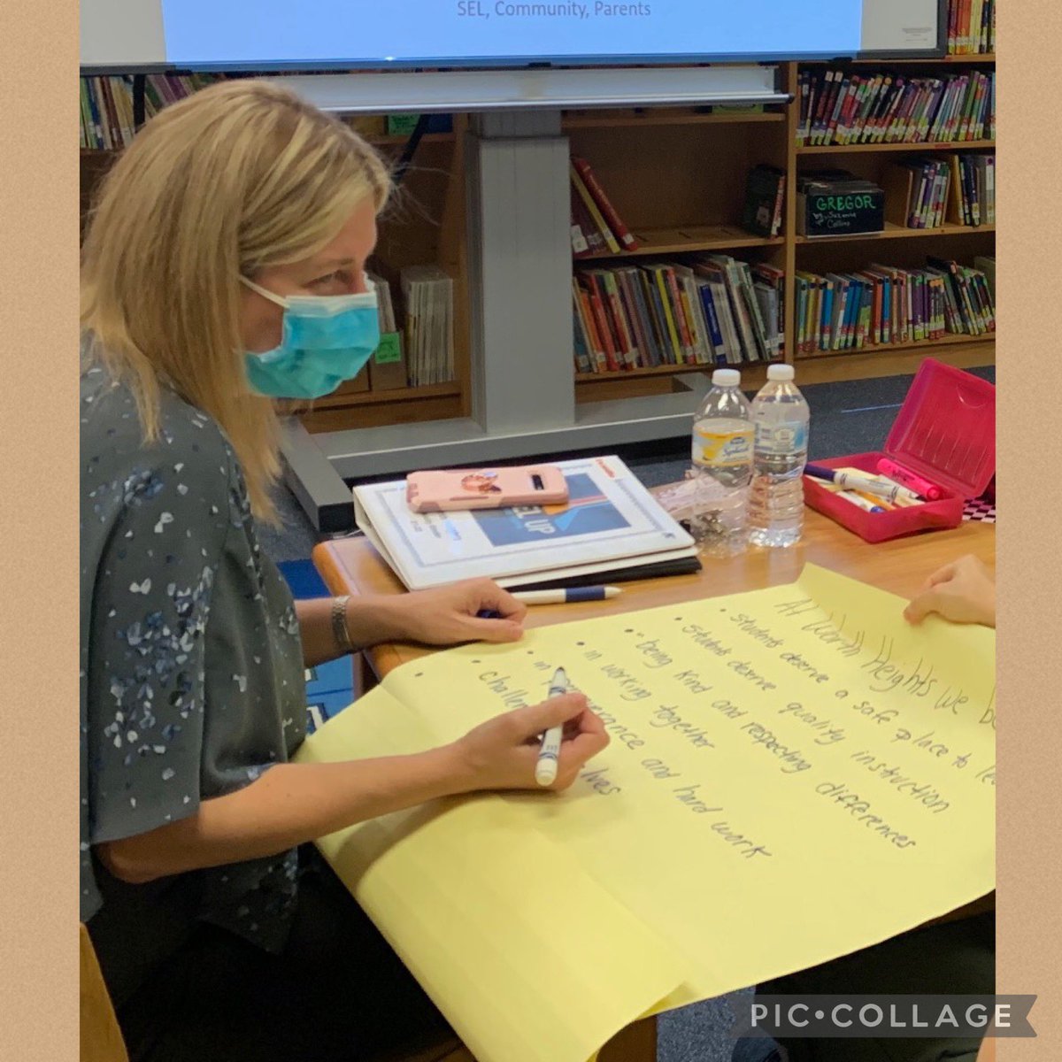 WorthHeightsFW's tweet image. Worth Heights’ teachers setting their belief statements and vision for the 21-22 school year! @penaraul 
#unlockingstudentpotential