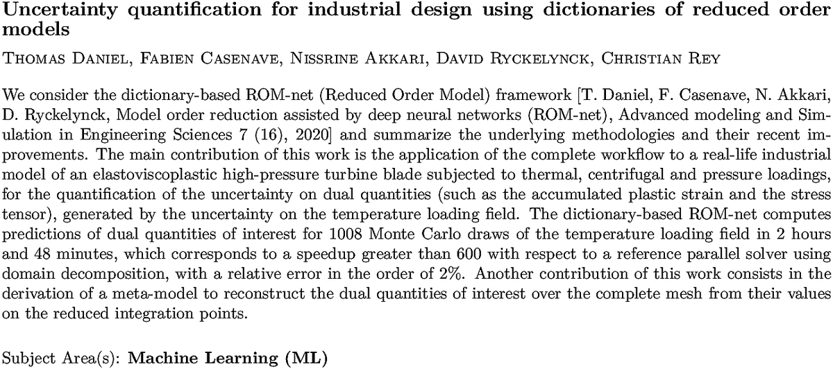 arxiv.org/abs/2108.04012…
T Daniel et. al.
Uncertainty quantification for industrial design using dictionaries of
  reduced order models