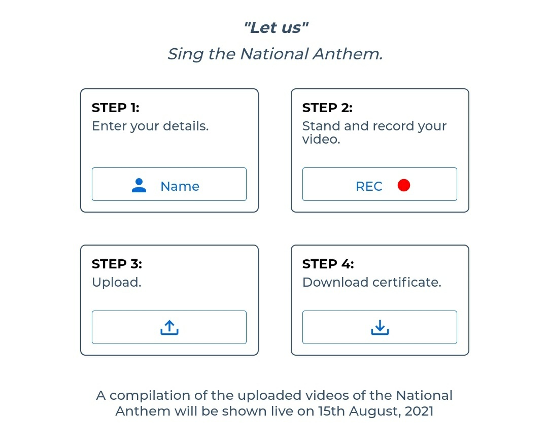 HQ_DG_NCC's tweet photo. #IDC2021 
As the Nation celebrates Azadi Ka Amrit Mahotsav, record yourself singing the National Anthem, and get a chance to be featured in a new song by one of India's leading lyricist &amp; composer. 
Compilation of uploaded videos will be shown on 15 Aug 21
https://t.co/Xl11p55fE3 https://t.co/aaUBlFVYpx