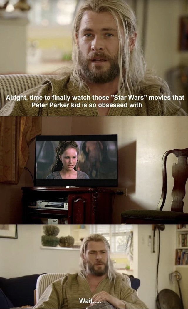 RT @Culture_Marvel: Thor’s about to be very confused. #Marvel #StarWars https://t.co/Y66vFvPg8b