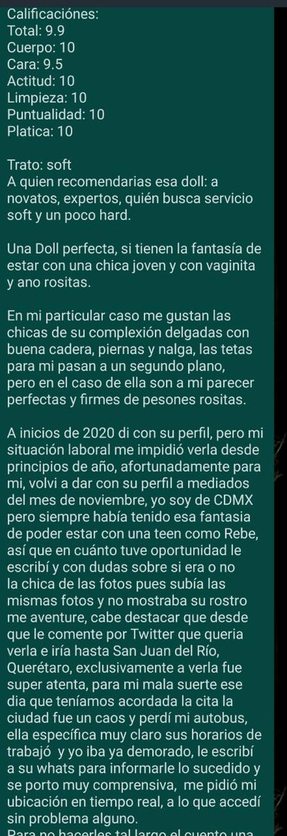 Recomendaciond1's tweet photo. Camaradas debido a la caída del foro de mmdate donde estaba reseñando, comenzaré a postear aquí las reseñas comenzando con la hermosísima @rousse_juliette 
Datos generales:
Nombre de doll: Rebeca
Fecha 21/11/2020
Lugar: Motel Pagano Querétaro 
Arancel de doll promo $6300 3 hr https://t.co/of8XNLFMyv