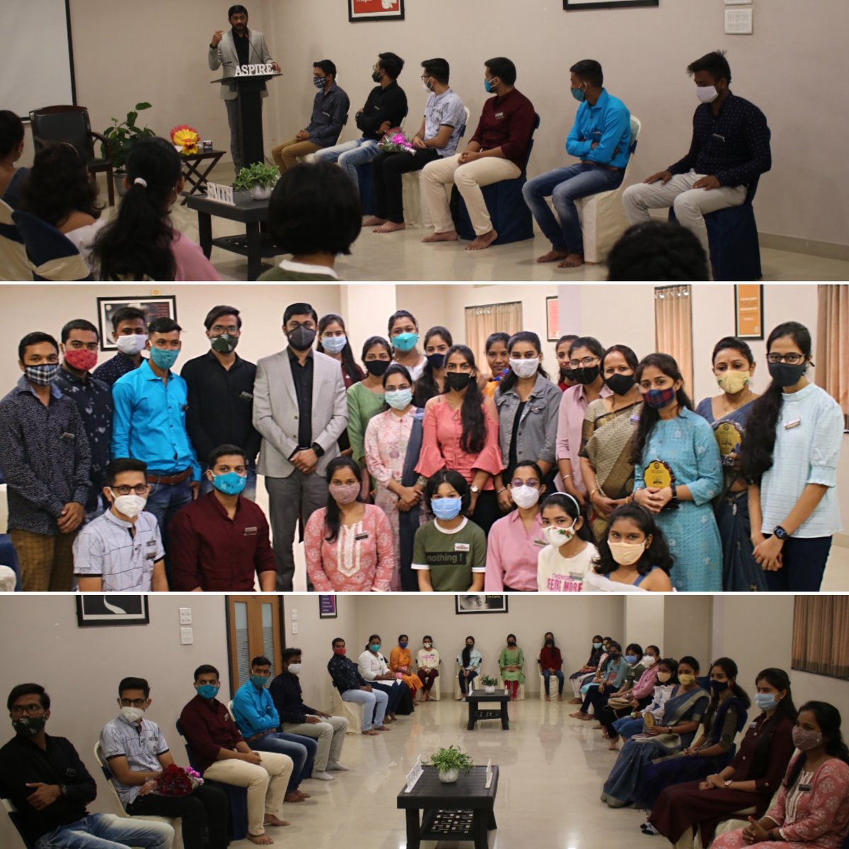AspireTIHD's tweet photo. Congratulations Dear Aspirants...
Successfully had Achievers Meet at the Campus
Keep it up achievers
#AchieversMeet #AspireTheInstituteOfHumanDevelopment
#AspireInstitute #TheUniversityOfLife #EmpowerOneAnother #EducationBeyondAcademicKnowledge https://t.co/OsKVfjatQk