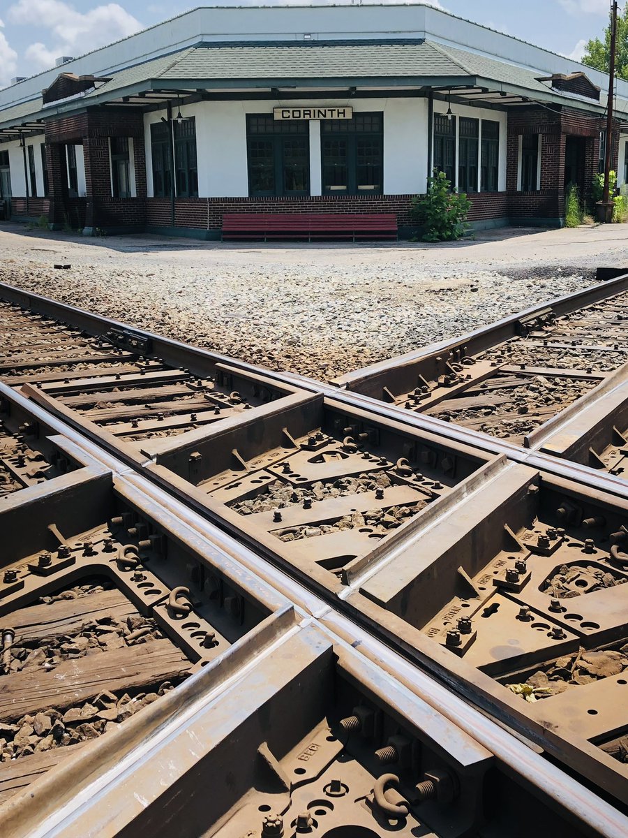 rainmaker203's tweet image. The railroad crossroads of Corinth, Mississippi, the key to the importance of the city to both sides during the war, and sight of a blood battle in October, 1862. #civilwar, #roadTrip