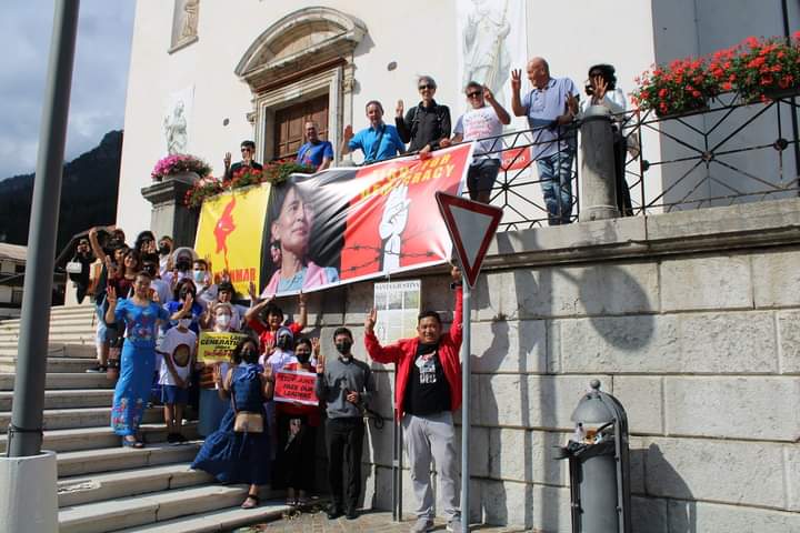 Supporting to the NUG Government ceremony was held in Auronzo di Cadore, Nothern Italy.Special prayer service for Myanmar,selling souvenirs and making donations and calling for an end to the military dictatorship.
LEGALIZATION OF NUG
#WhatsHappeningInMyanmar
#Aug10Coup