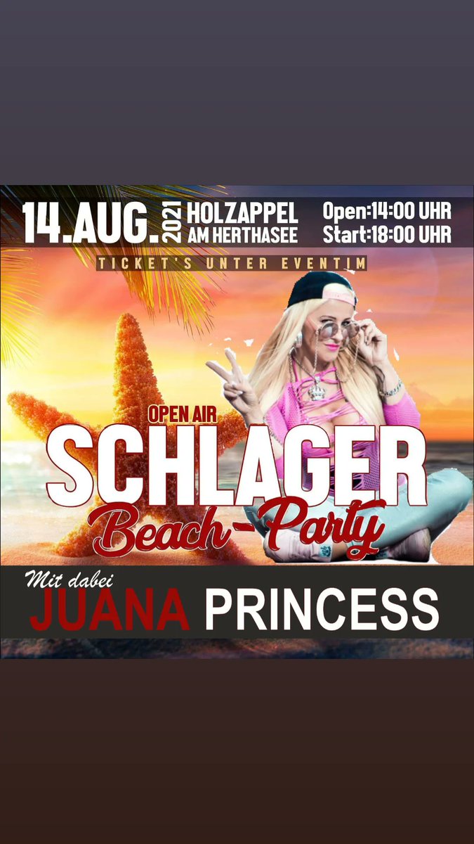 JuanaPrincess2's tweet photo. #schlagerbeachparty #herthasee #holzappel #schlager #partyschlager #normanlangen #sunnyd #Musical #feiern #Party https://t.co/00xtGptLIT