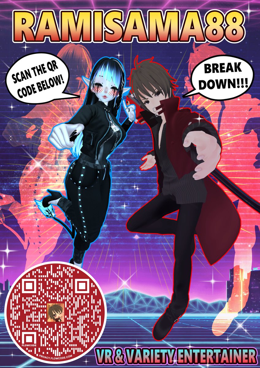 RamiSamah's tweet image. Ayyyy some professional shit going on here check out my new poster re-edited by @EileMonty ARRIGATTOOYOOO
You can see it ingame on @Cutiebebecarrot's upcoming world!! soon!

#VRChat #VRC #VR #twitch #twitchstreaming #Vtuber #ENVtubers #VTuberEN #VRChat_world紹介 #stream