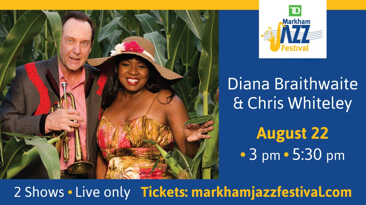 ** LIVE MUSIC IS BACK IN MARKHAM!+ **
* Less than 2-weeks away! * Get your tkts NOW * 
Hot Blues &amp; Cool Jazz at <a href="/HiltonMarkham/">Hilton Toronto/Markham Suites Conference Centre</a> Suites, Zen Garden. Dets &amp; tkts $20 at markhamjazzfestival.com
We look forward to seeing you again! Tune into the 24th ed. "Virtual Jan 21" Aug. 20-22!