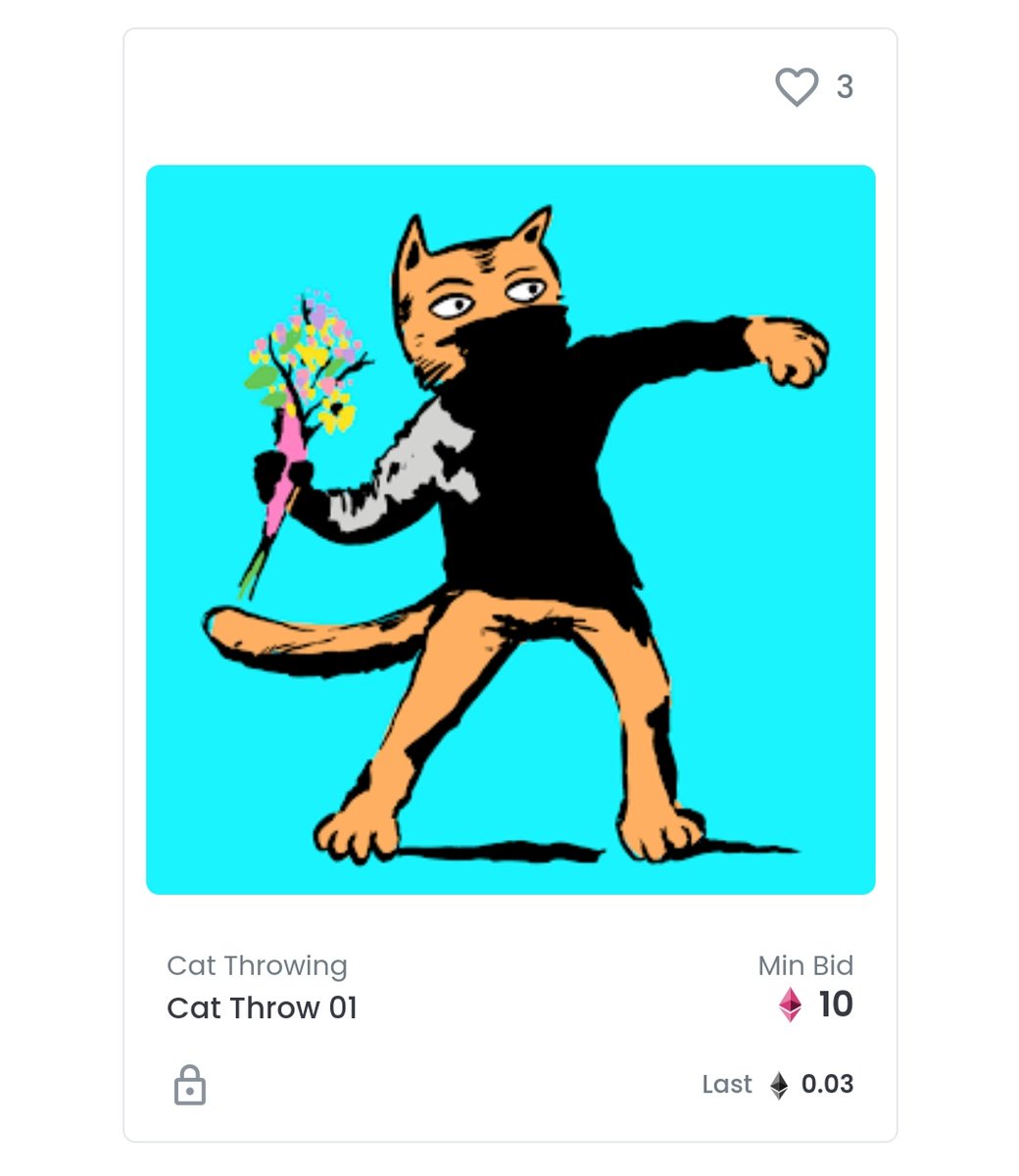 OHNAPIE's tweet photo. Most item still available.
https://t.co/79WUuprWuf
#artwork #banksy #catthrowing #collection #nftart #nftartist #nftcollector #modernart #openseaNFT https://t.co/bEOog7IL8X