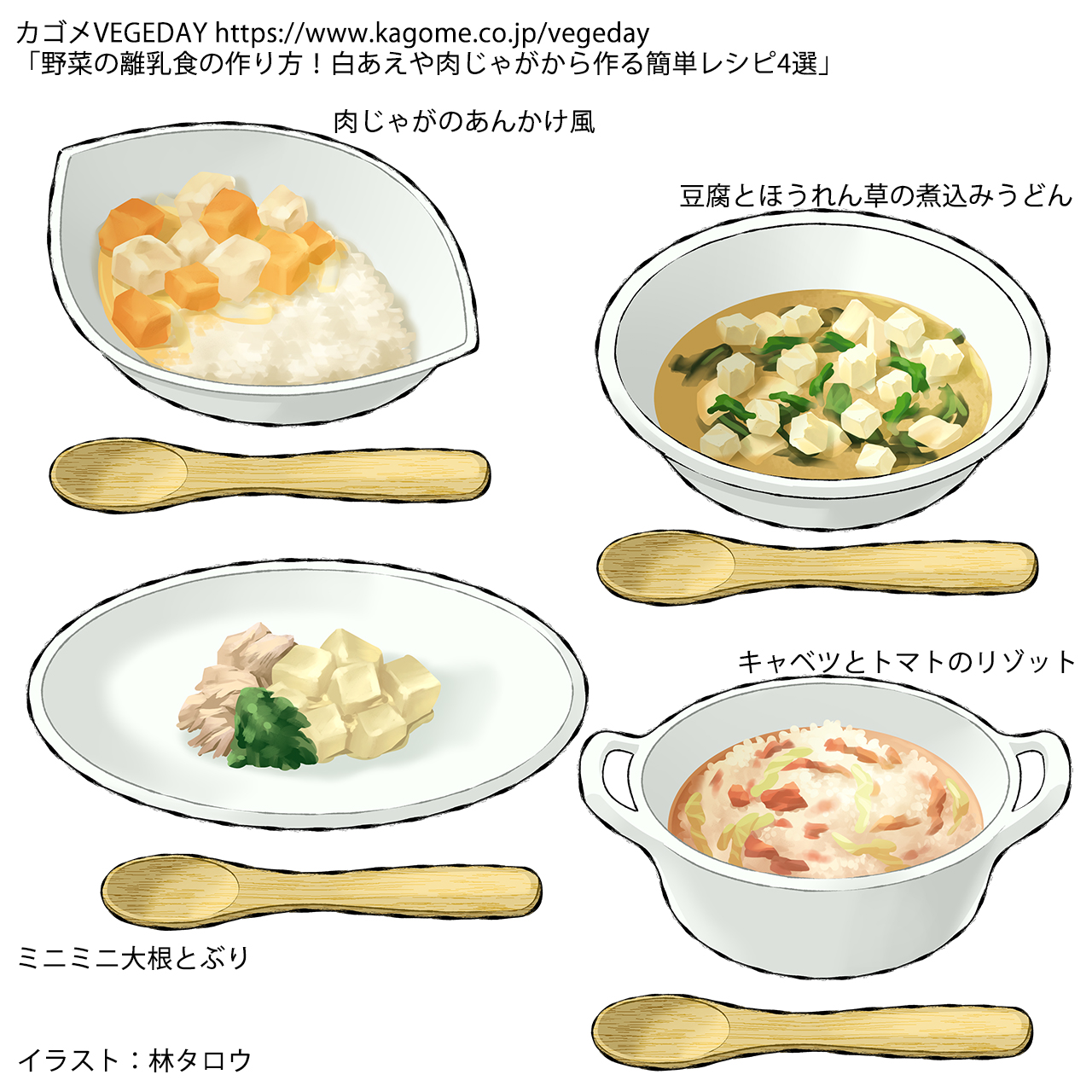 林タロウ フリーランスイラストレーター 仕事告知 カゴメ様運営野菜専門メディア Vegeday の8 4更新記事カット イラストです 食べ物イラスト 食べものイラスト レシピイラスト 野菜 カット 離乳食 Clipstudiopaint T Co Ras3nhoomj