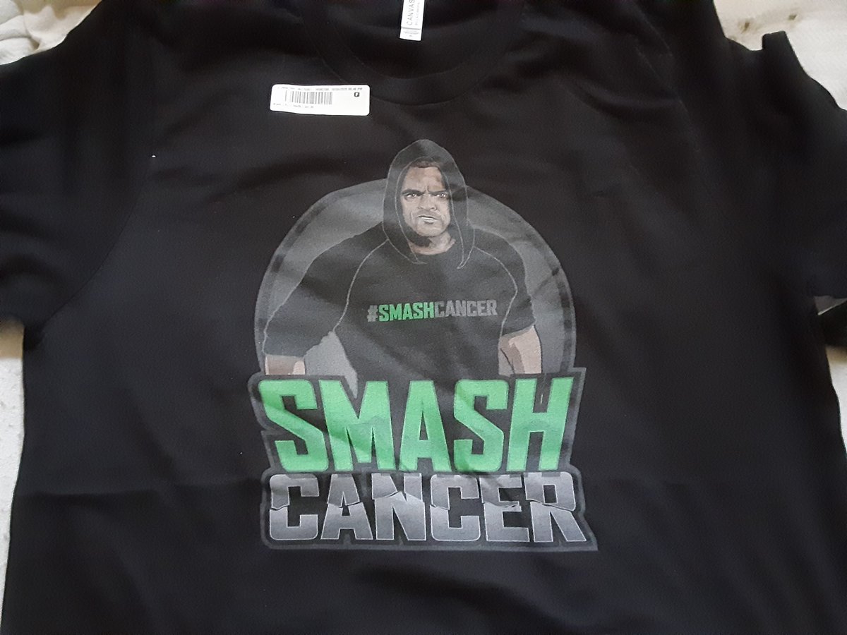 haskell420's tweet photo. The #SmashCancerArmy sends Positive Thoughts, Well wishes, & prayers to you Stephen, & your family as you #SmashCancer
#SmashCancer was born & named after our friend in @TheSchmoedown "The Smasher" @kevsmets who was diagnosed w Stage 3 Colon Cancer last yr & has #SmashedCancer! https://t.co/OMgok79mvA