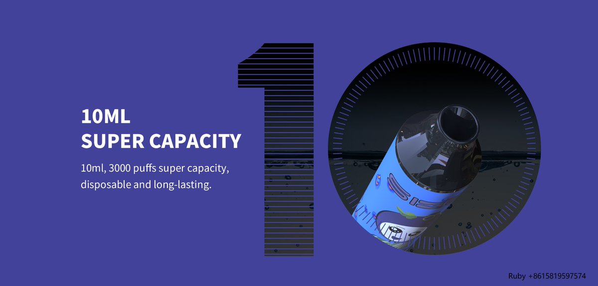 RubyChe48746213's tweet image. The new style of disposable vape device 9263 has the below features to catch your eyes:
* 10ml super capacity and 3000puffs
* Mesh coil make big cloud and good flavor
* It has the charging port to ensure run out of e-liquid