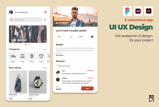 DimasFitrah5's tweet photo. Hallo everyone :)
This is my UI design for E-Commerce app.

If you want it, Go check it !!
https://t.co/Sqoyfz1F1y

#freelance #freelancer
#freelancers #uiuxdesign #Fiverr #fiverrgig #fiverrseller #work https://t.co/3WGNSrSqMy