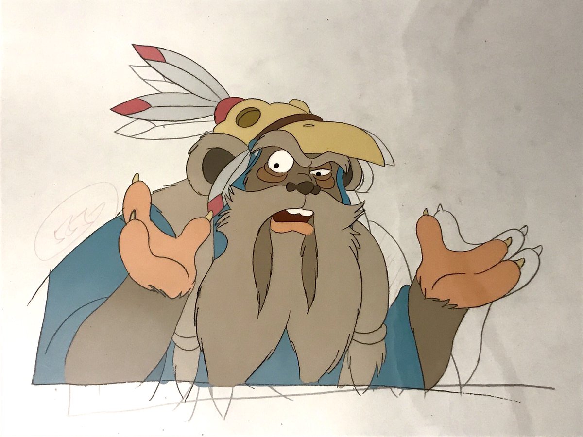 CollectCantina's tweet image. Week 32 of 52: my animation cells of #Logray from the 1980s animated #StarWars #Ewok series. A friend of mine bought these while he was a student at #CalArts and gave them to me as a Christmas present 2-3 years ago. #StarWarsCollectibles #MyStarWarsStuff