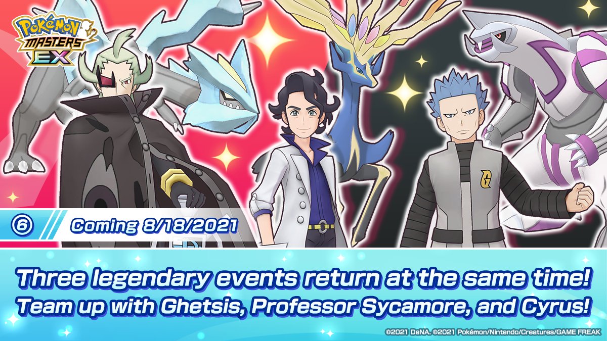Eventos Legendarios Pokémon Masters EX