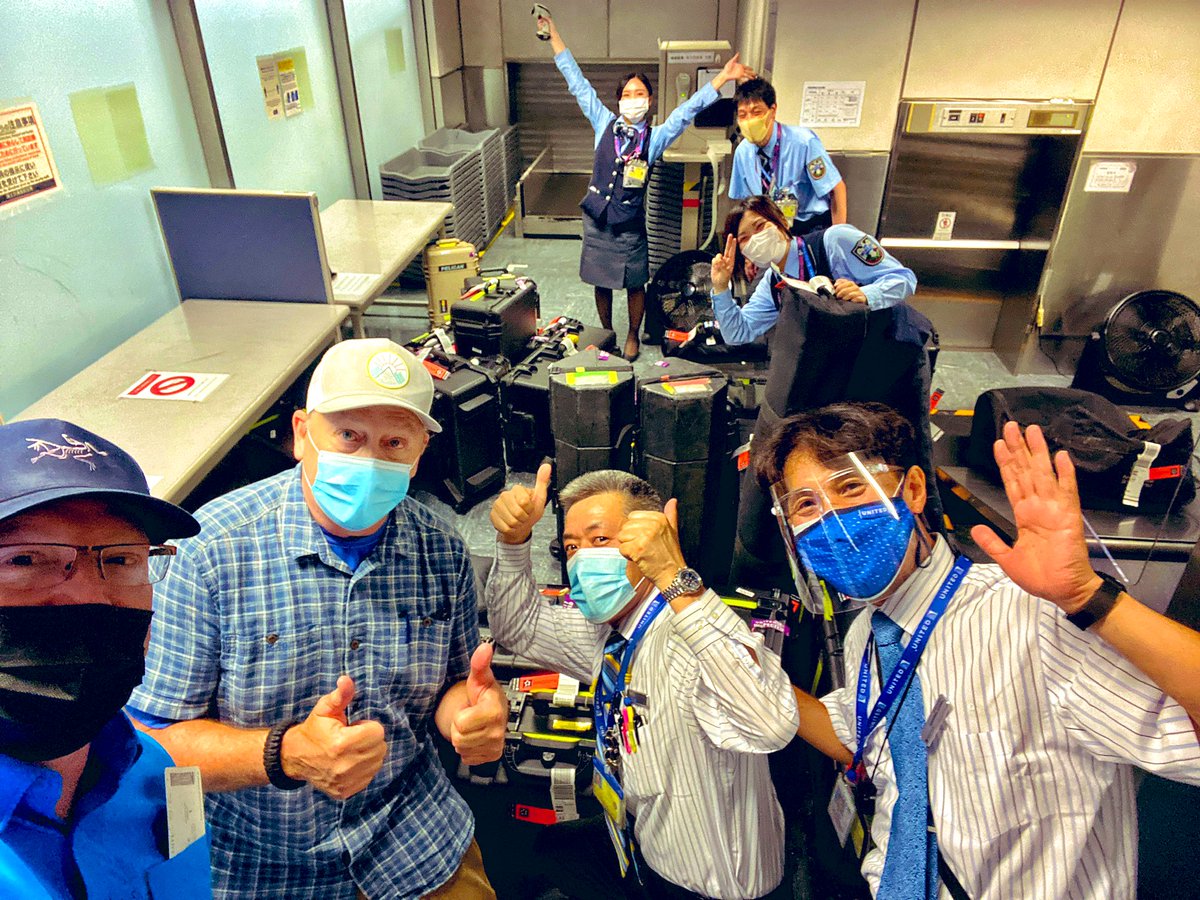 ray_i_fly's tweet photo. Cannot thank @united airlines Customer Service Rep - Ichiro Kanzaki - enough for making our arrival and departure go so smooth (with 35 cases of camera and sound gear) in #japan for the #TokyoOlympics Ichiro and his team deserve a gold medal for kindness!! https://t.co/e0MRoNcpXk