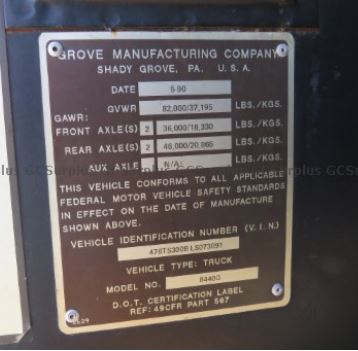 CGExports's tweet image. 1990 Grove TMS300B Crane
Sale Ends: Aug 12, 2021 at 11:42 am PDT