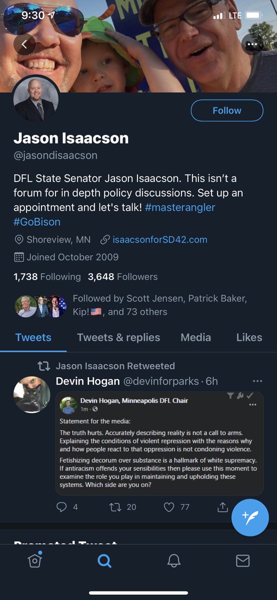 Good to know that @SenateDFL leadership supports the @MinnesotaDFL’s Minneapolis Chair who said the burning of the 3rd Precinct was “righteous”
Thanks for the update @jasondisaacson !  
Look forward to suburban/rural DFLers defending your love of attacks on police! https://t.co/EKW4yRDVGf https://t.co/aUc3WBz1Tp