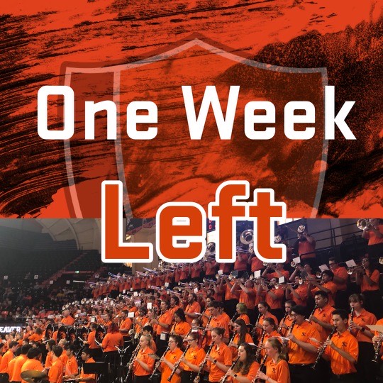 Only one week left to sign up for the Oregon State University Marching Band! The signup form is located on our website at oregonstateband.org