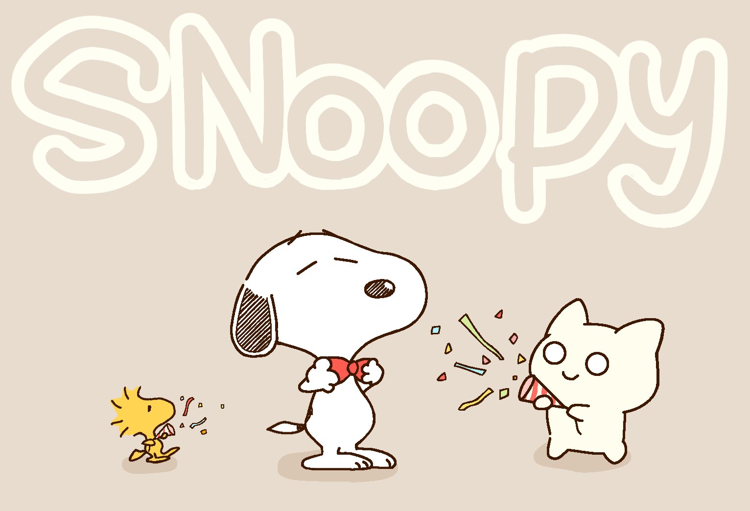 もももん もぐもぐもんにゃ描いてる人 誕生日おめでとう スヌーピー誕生祭21 Snoopy 夏の創作クラスタフォロー祭 ゆるいイラスト イラスト イラスト好きな人と繋がりたい もんにゃ T Co M4nikiouog Twitter