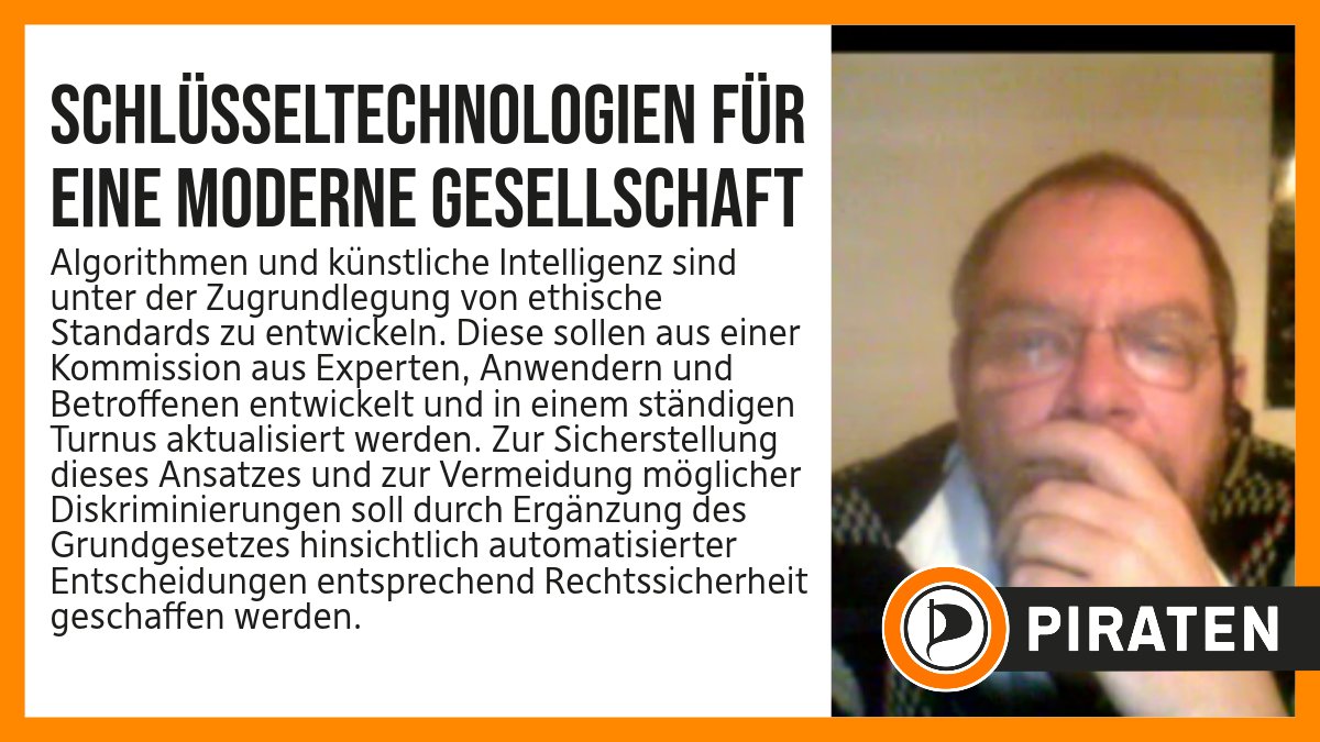 netzkanzler's tweet photo. #btw21 Im Bereich der Innenpolitik lehnen wir Einsatz von "predictive policing" grundsätzlich ab, da dieser gegen etablierte moralische Standards verstößt und mit dem im Grundgesetz zu verankernden Anspruch auf Diskriminierungsfreiheit kollidiert. #Piraten https://t.co/gs5xMOzOGi