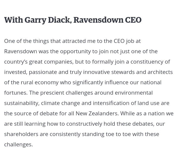 WesternSaharaNZ's tweet photo. First words from the new #Ravensdown CEO Garry Diack. Nothing about the elephant in the room. #agchatnz #nzpol https://t.co/TqtY3trzCF
