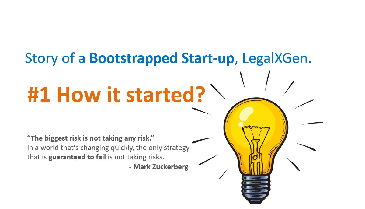 akrtripathi's tweet photo. Please check my recent article:
Story of a #Bootstrapped #Startup #Legalxgen. #HowItStarted?
https://t.co/0Ohc4fnlR7
#entrepeneurship #startupstories #makeinindia #startupideas #startupsuccess #founders #leadershipqualities #innovation #startups #saasstartup #cloud #lawyers https://t.co/VpKV8bUkKt