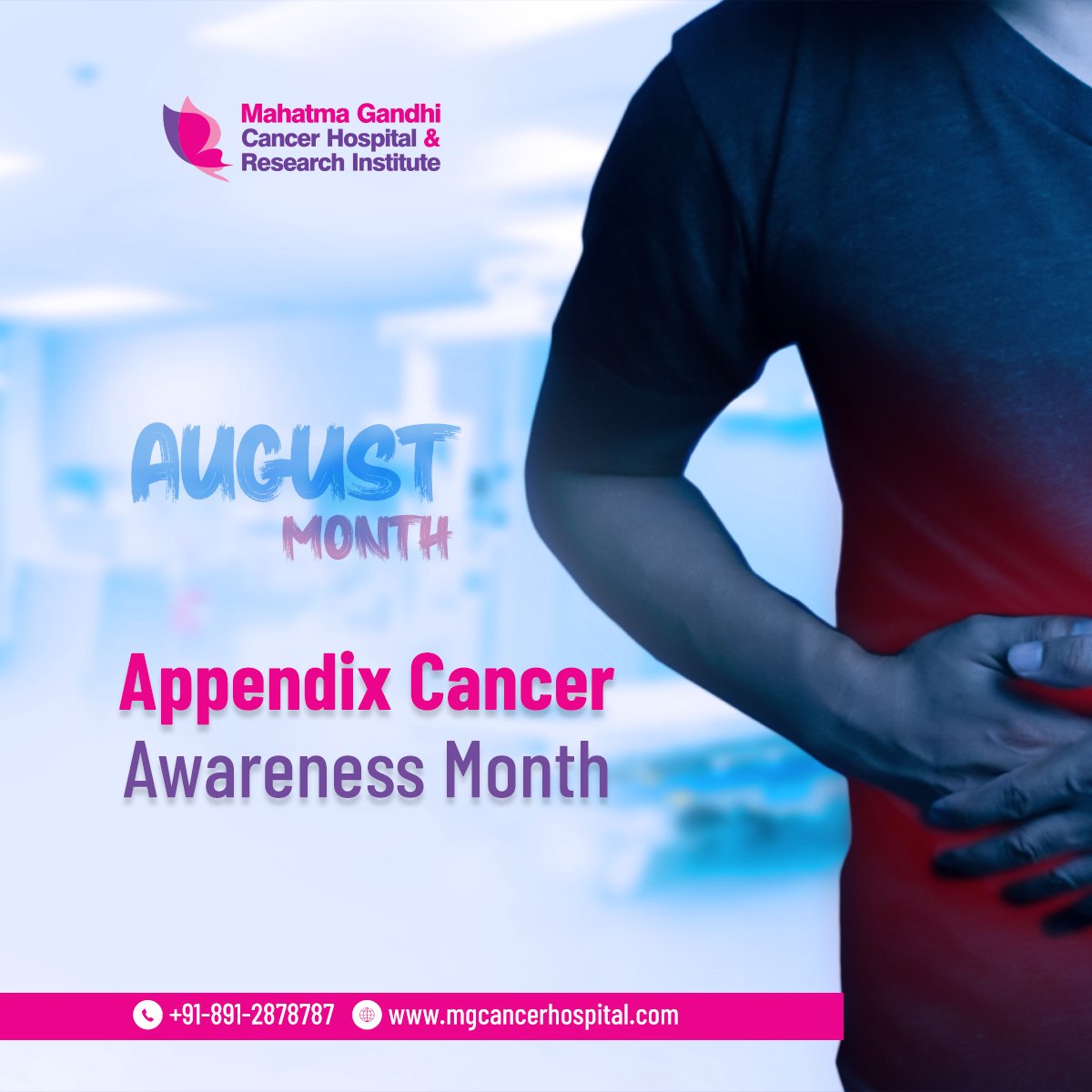 MG_Cancer's tweet image. August is #AppendixCancerAwarenessMonth. #AppendixCancer is a extremely rare cancer diagnosed in approximately 3-4 people per million per year. About 0.5% of all tumors that start in the GI tract.