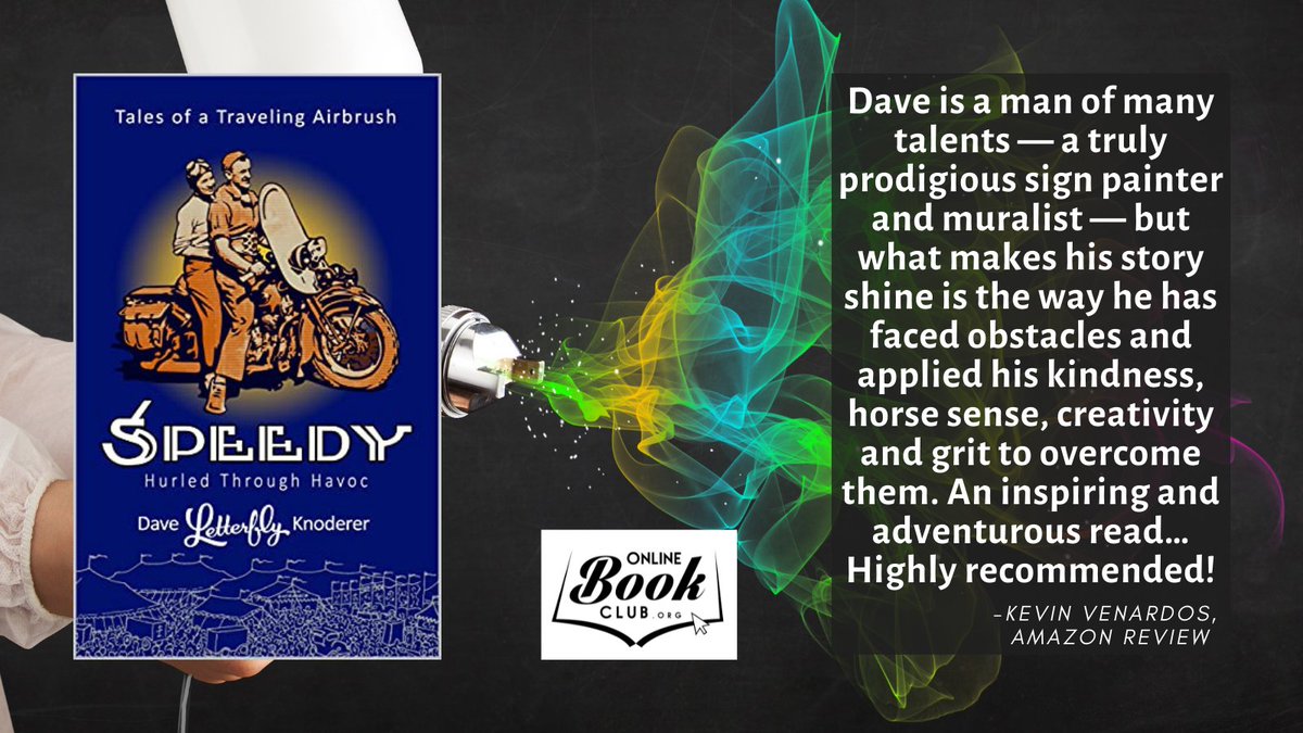 "This truly authentic tale, written by an extraordinary renaissance man will challenge your preconceived notions about the world of the traveling show."

OBC Bookshelves Page: forums.onlinebookclub.org/shelves/book.p…

Dave on Pinterest: pinterest.com/letterflyartis…

#Memoir #Journey #Circus #Airbrush