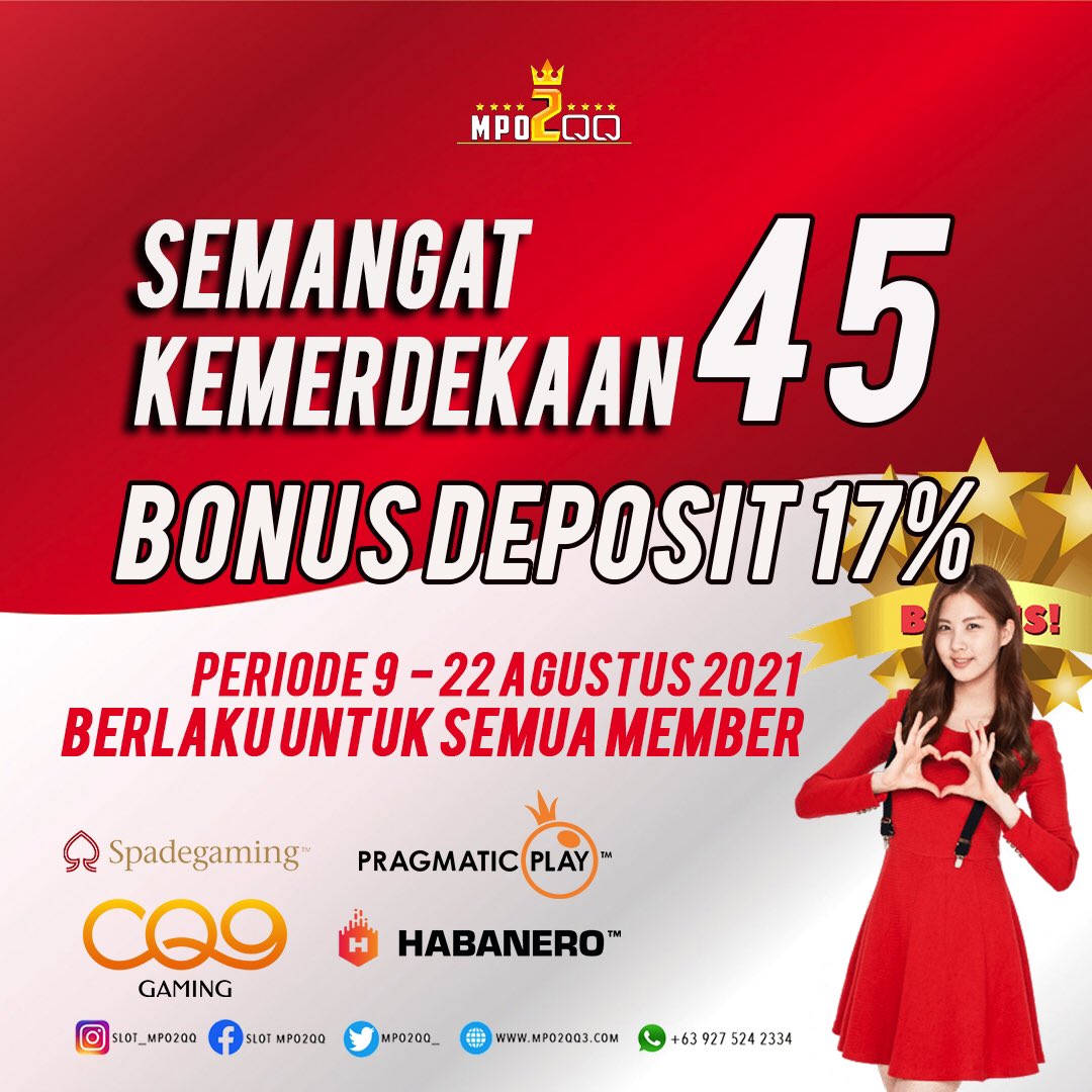 MPO2QQ_'s tweet image. BONUS PROMO RELOAD HARIAN SEBESAR 17% 

MPO2QQ - SITUS JUDI ONLINE RESMI &amp;amp; TERPERCAYA NO 1 INDONESIA
🔴 1 User ID Untuk Semua Permainan
🔴 LiveChat 24jam - WA +63 927 524 2334
🔴 Reg &amp;amp; Play : https://13.251.194.74
#mpo2qq #slotmpo #slotonline #judionline #tebakscore #casinoonline