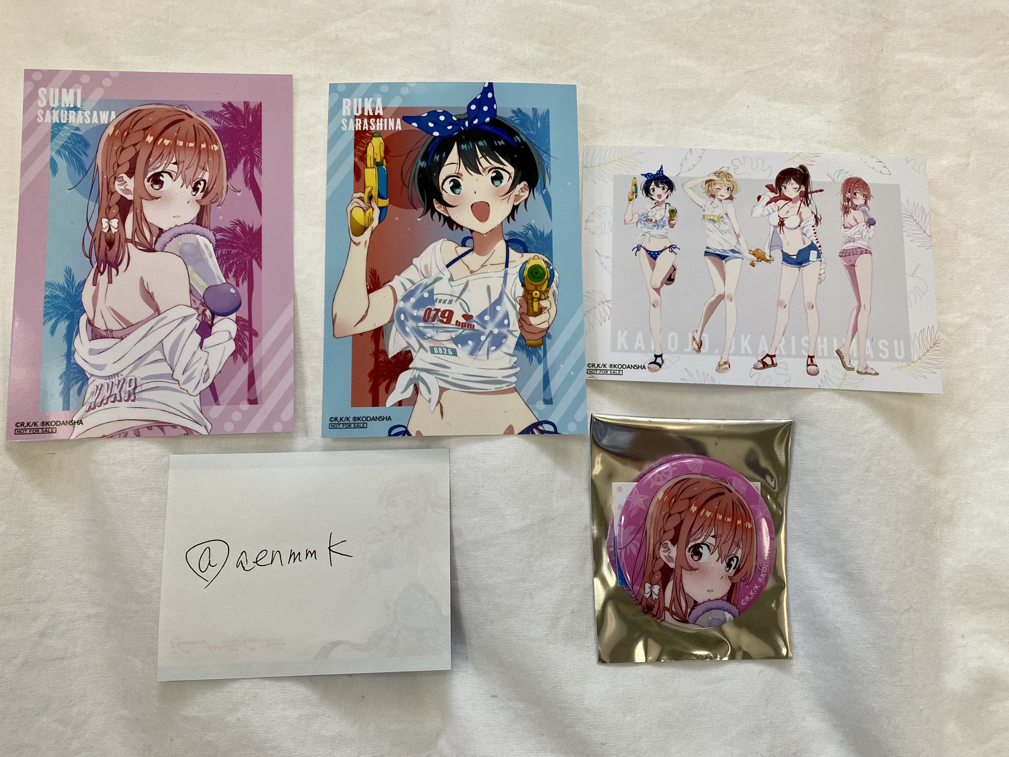 とむ 交換 彼女お借りします かのかり 渋谷109 缶バッジ ブロマイド 譲 画像1 桜沢墨 更科瑠夏 全員 求 ブロマイド 水原千鶴 七海麻美 缶バッジは千鶴bを優先的に探してます 郵送交換希望 缶バッジの第一希望が絵柄違いで難しいかとは思いますが