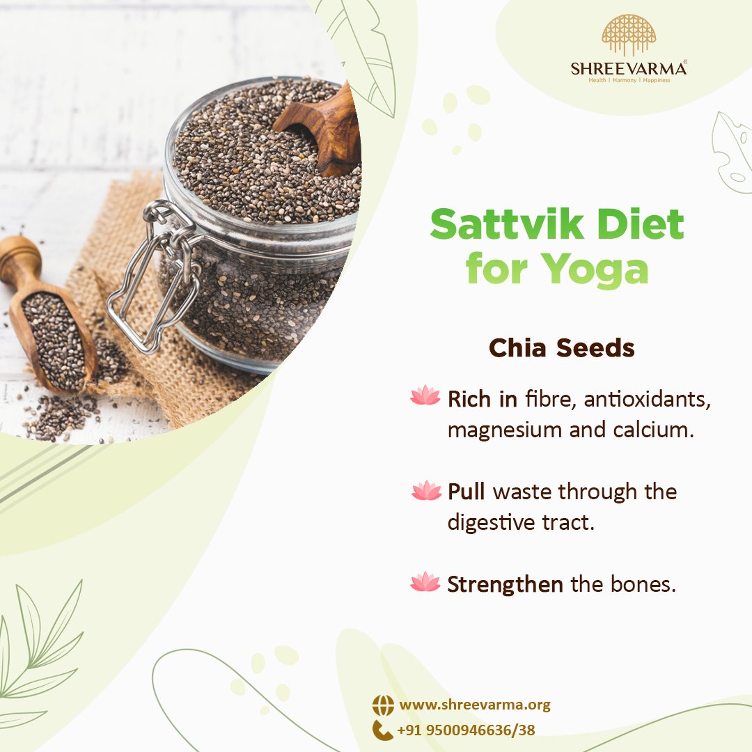 Chia seeds are rich with fibre, omega-3 fatty acids, antioxidants, magnesium and more calcium than a glass of milk! Call us to know more. #Shreevarma #ayurveda #chiaseeds #chiaseedsbenefits #chiaseedsorganic #healthydigestive #healthydigestivesystem #weightmaintain #guthealth