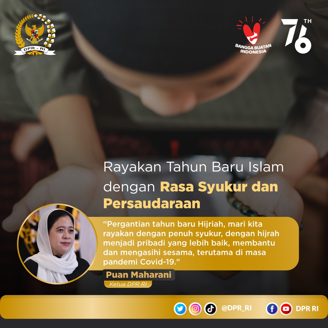 Selamat Tahun Baru Islam, semoga kita menjadi pribadi yang lebih baik...

#TahunBaruIslam
#DPRuntukNegeri