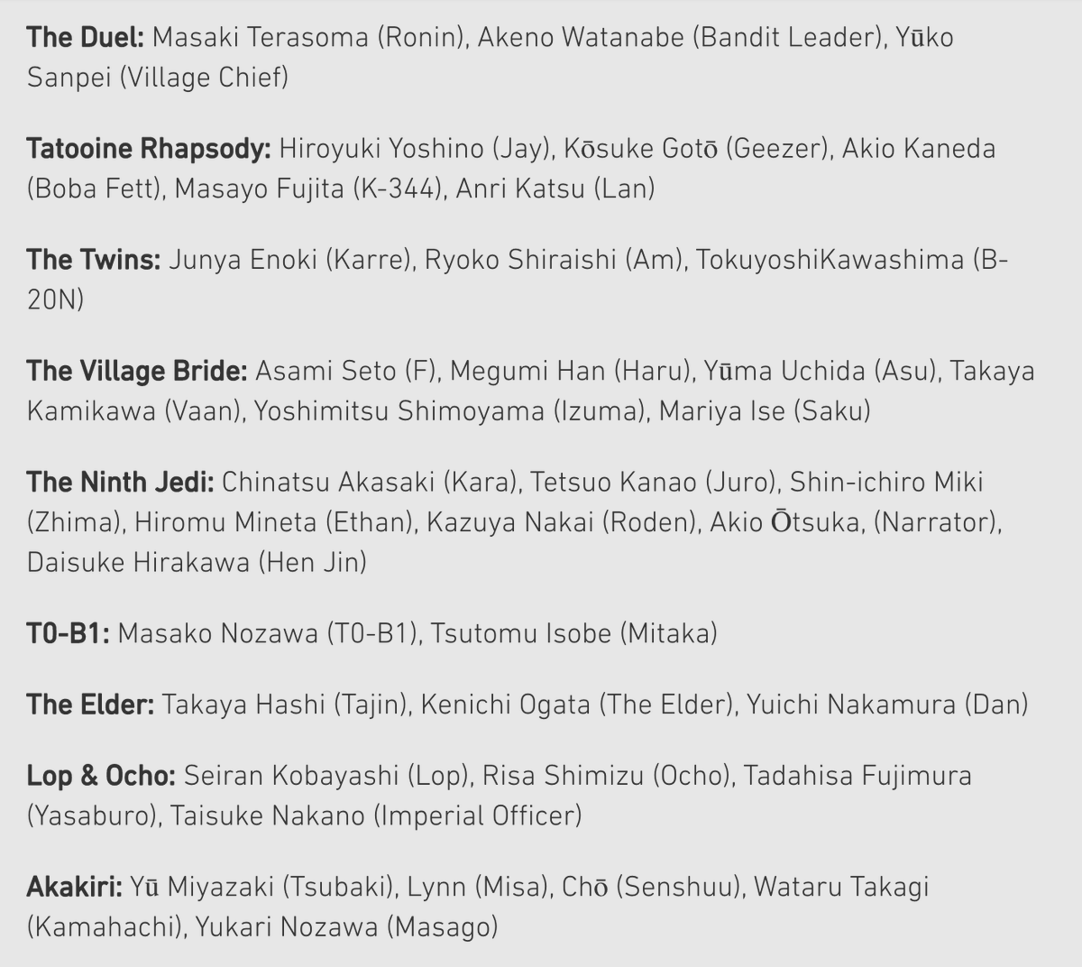Fandom V Twitter The Japanese Cast Are Also Listed At The Link In The Above Tweet Some Legends